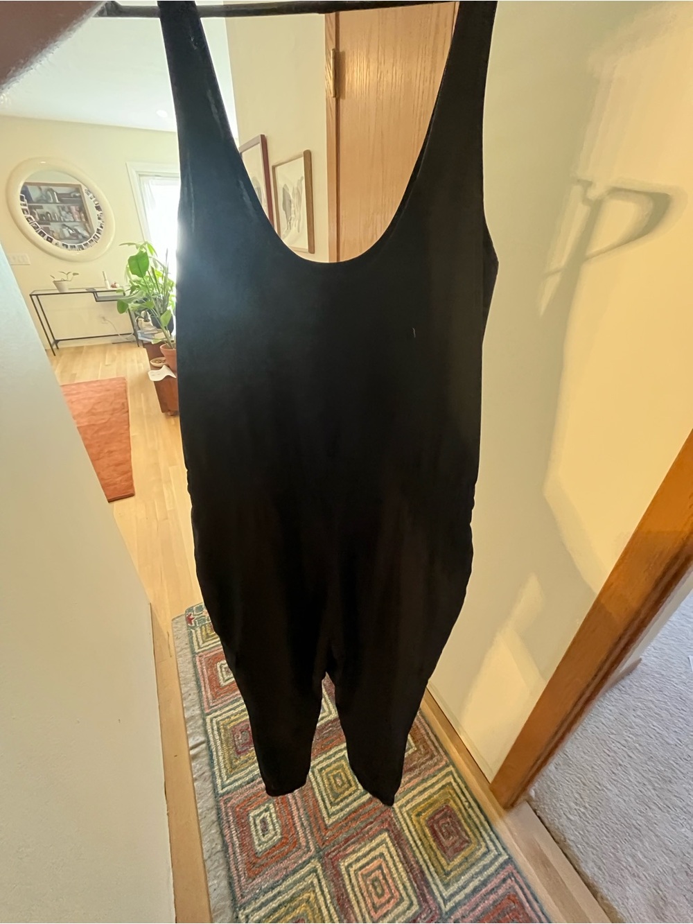 Athleta Black Scoop-Neck Sleeveless Jumpsuit